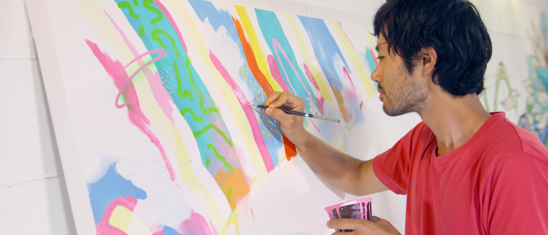 Yoh Nagao painting on canvas
